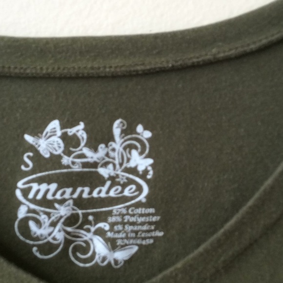 Mandee green shirt size small. - Picture 2 of 3
